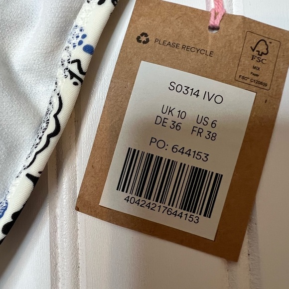 Boden Halter Swimsuit Swim One Piece Women 6 NEW. 126 - Picture 4 of 5